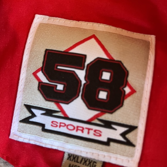 Jayhawks , University of Kansas. Pull-over ,Wind breaker.  XXL.Big Logo .Vintage - Picture 13 of 13